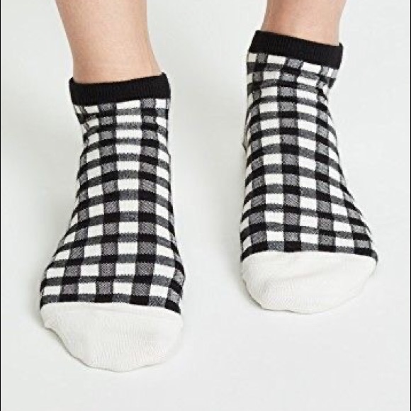 Madewell Accessories - NWT Madewell Gingham Anklet Socks